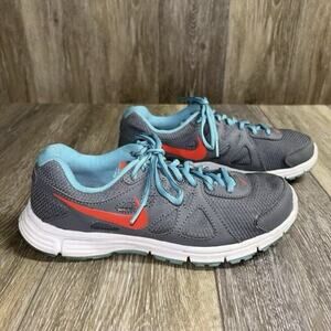 Nike Womens US Size 7.5 Revolution 2 554900-020 Gray Blue Red Running Shoes